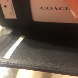 Coach medium wallet khaki black brand new